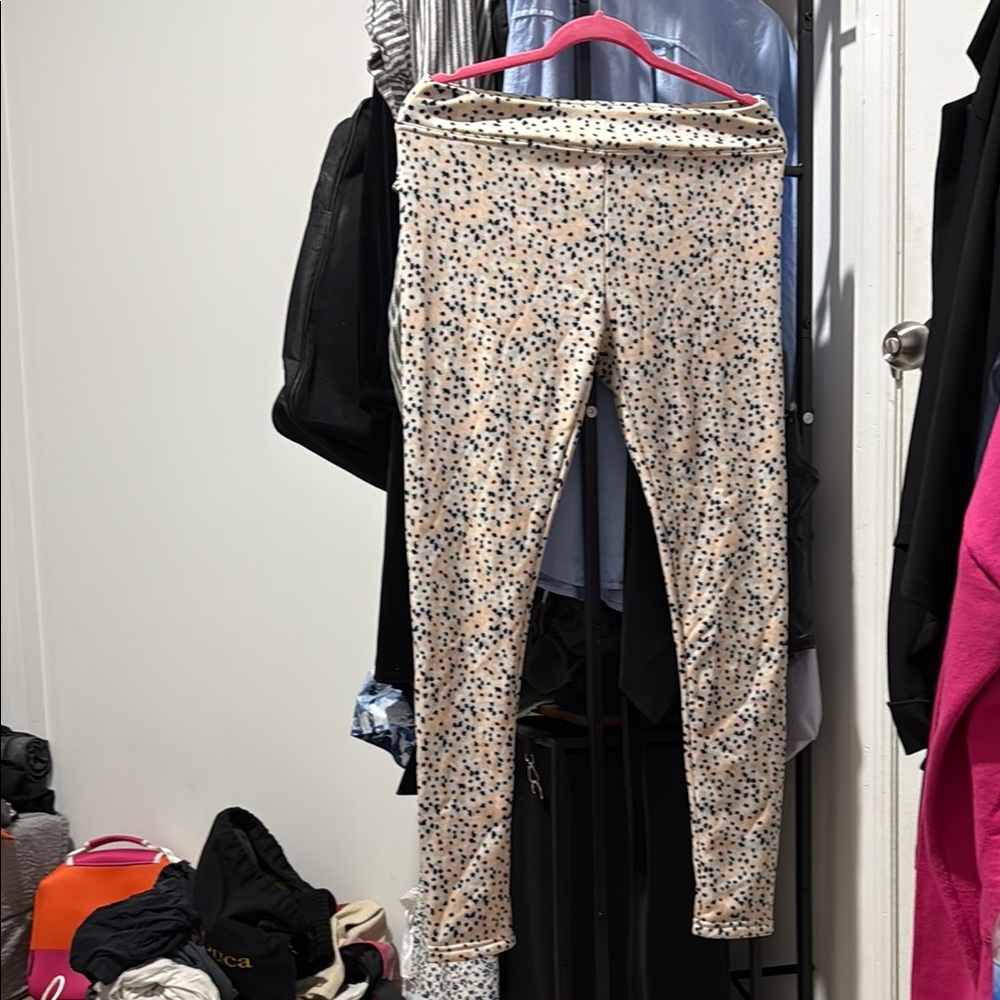 Serra Cream and Black Polka Dot Leggings